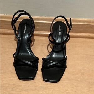 Gianni Bini Black Strappy Heels